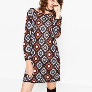 zara crochet dress